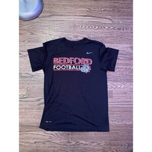 Bedford Football Men's Nike T-Shirt The Nike Tee Polyester Bulldogs HS Size M